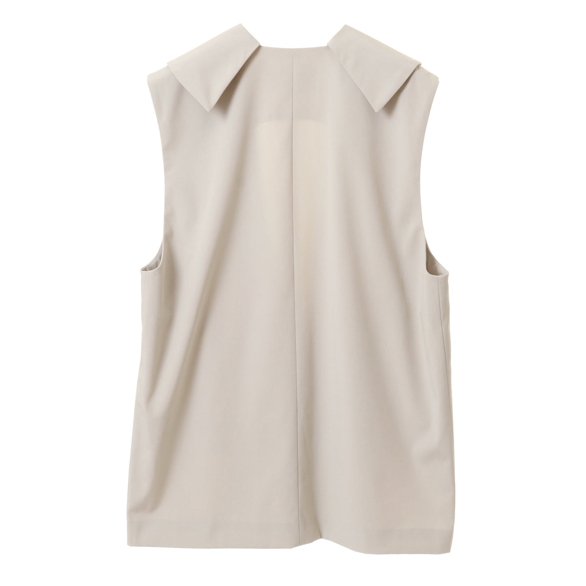 FLAT COLLAR VEST - IVORY | ESLOW ONLINE STORE