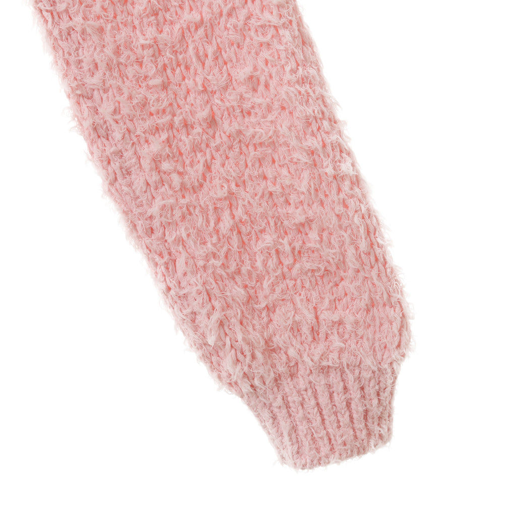 24AW FUR COTTON CREW NECK PULLOVER - PINK