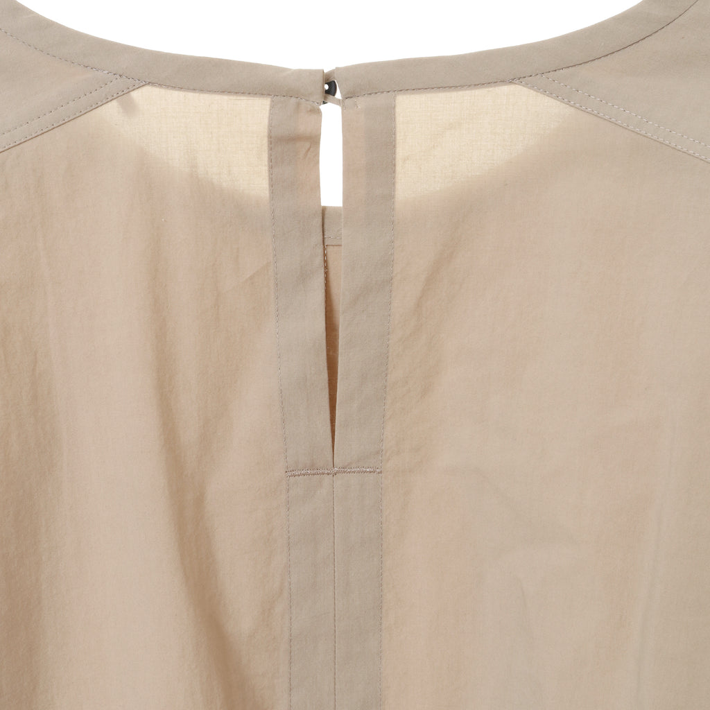 24SS CURVED SLEEVE BLOUSE - BEIGE