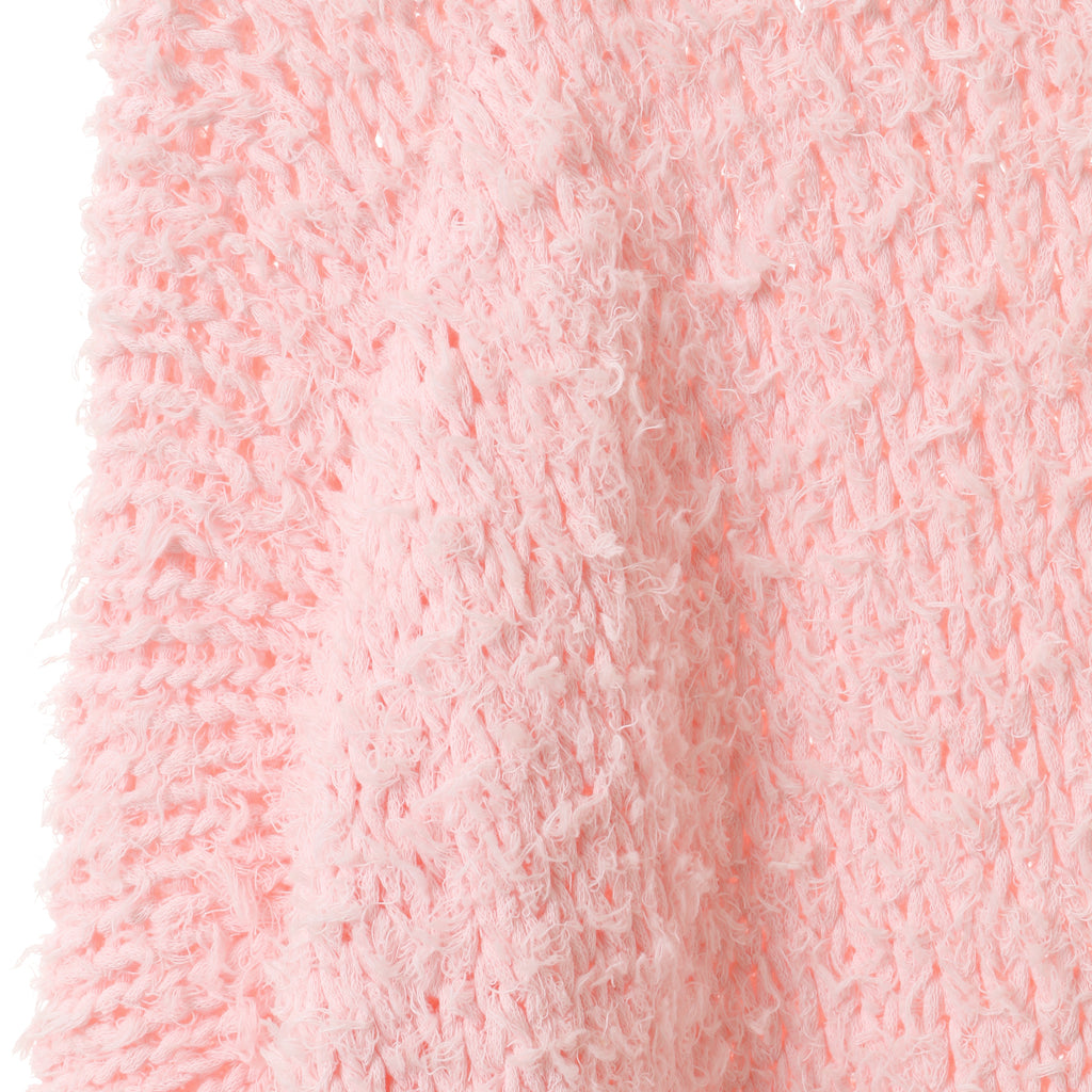 24AW FUR COTTON CREW NECK PULLOVER - PINK