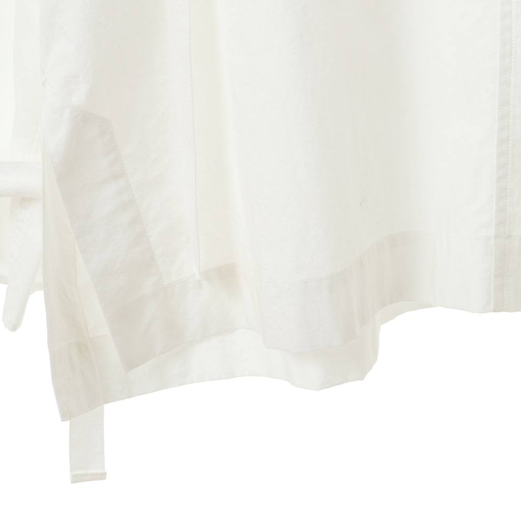 24AW DRAWSTRING SHIRT - WHITE