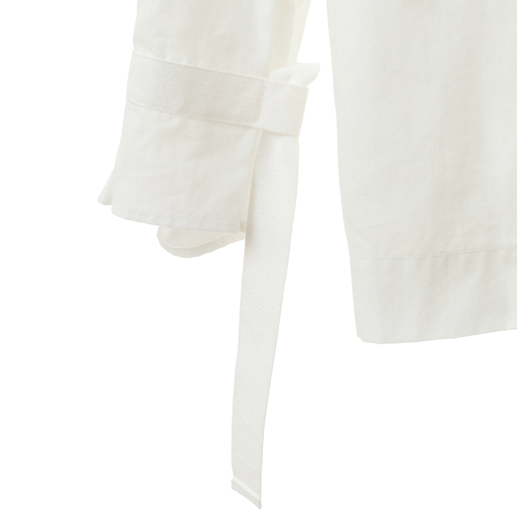 24AW DRAWSTRING SHIRT - WHITE